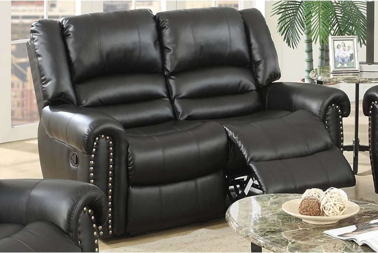 Vol1.P78-|LOVESEAT RECLINER BLACK MW F6750/F6751