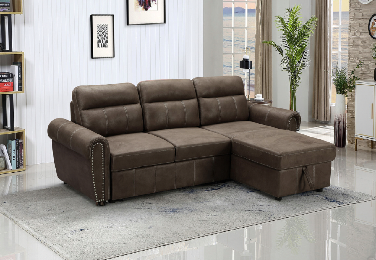 87800 Ashton Saddle Brown Microfiber