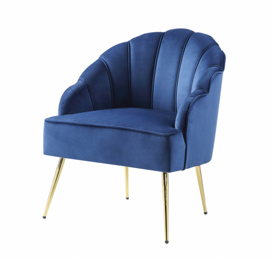 88878BE Naomi Blue Velvet Chair