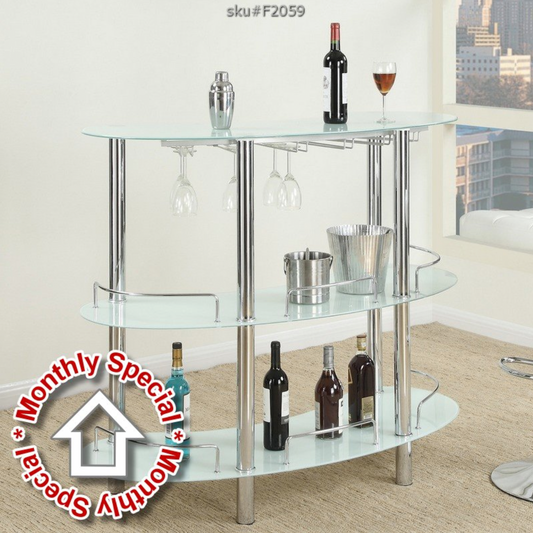 F2059 Vol1.P126-|BAR STAND GLASS WHITE MW F1565/F1566